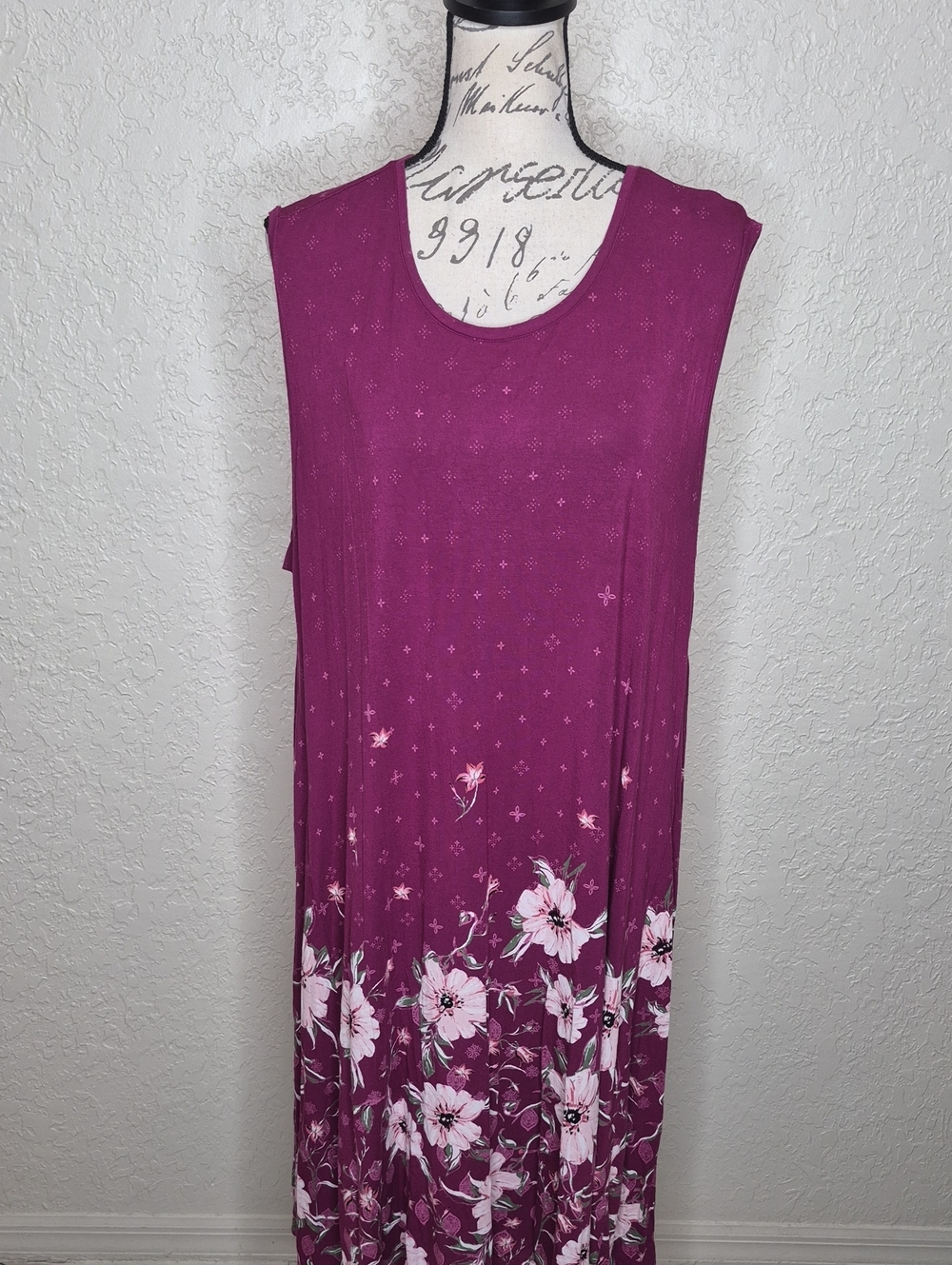 Style & Co Multicolored Floral Sleeveless Dress Size 3X